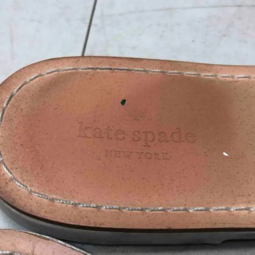 KATE‎ SPADE Gold Ice Cream Slide Sandals 8.5